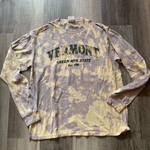 Comfort Colors Vermont Graphic Long Sleeve - Purple and Cream